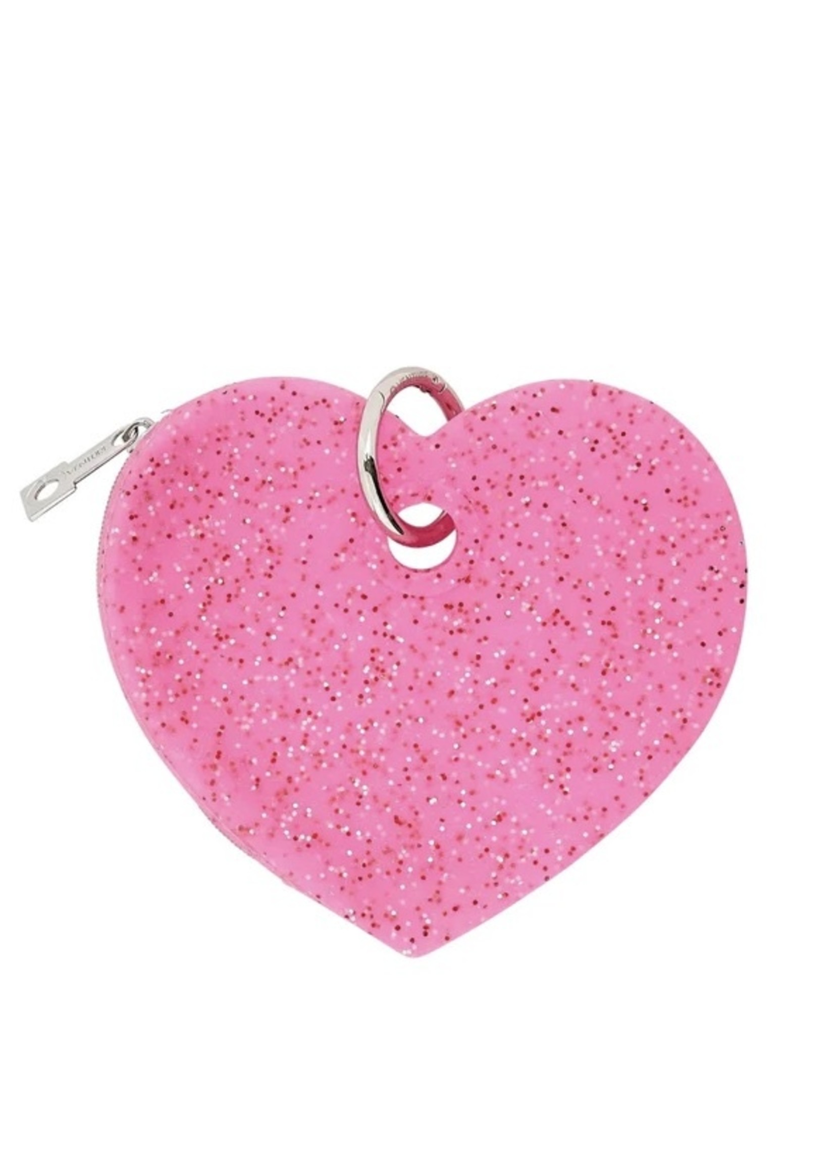 Oventure Silicone Heart Pouch Tickled Pink Confetti