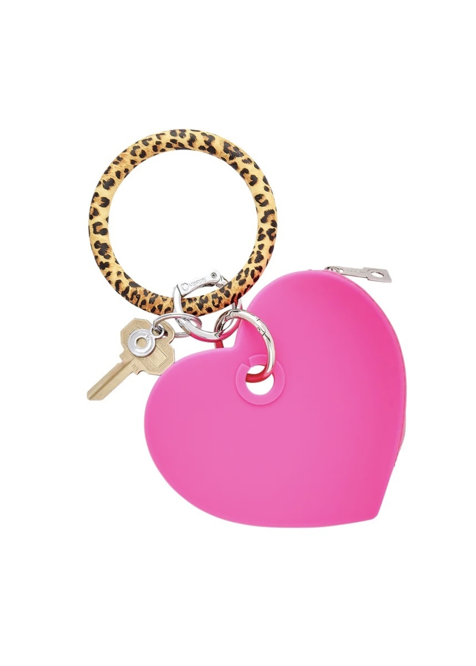 Oventure Silicone Heart Pouch Tickled Pink