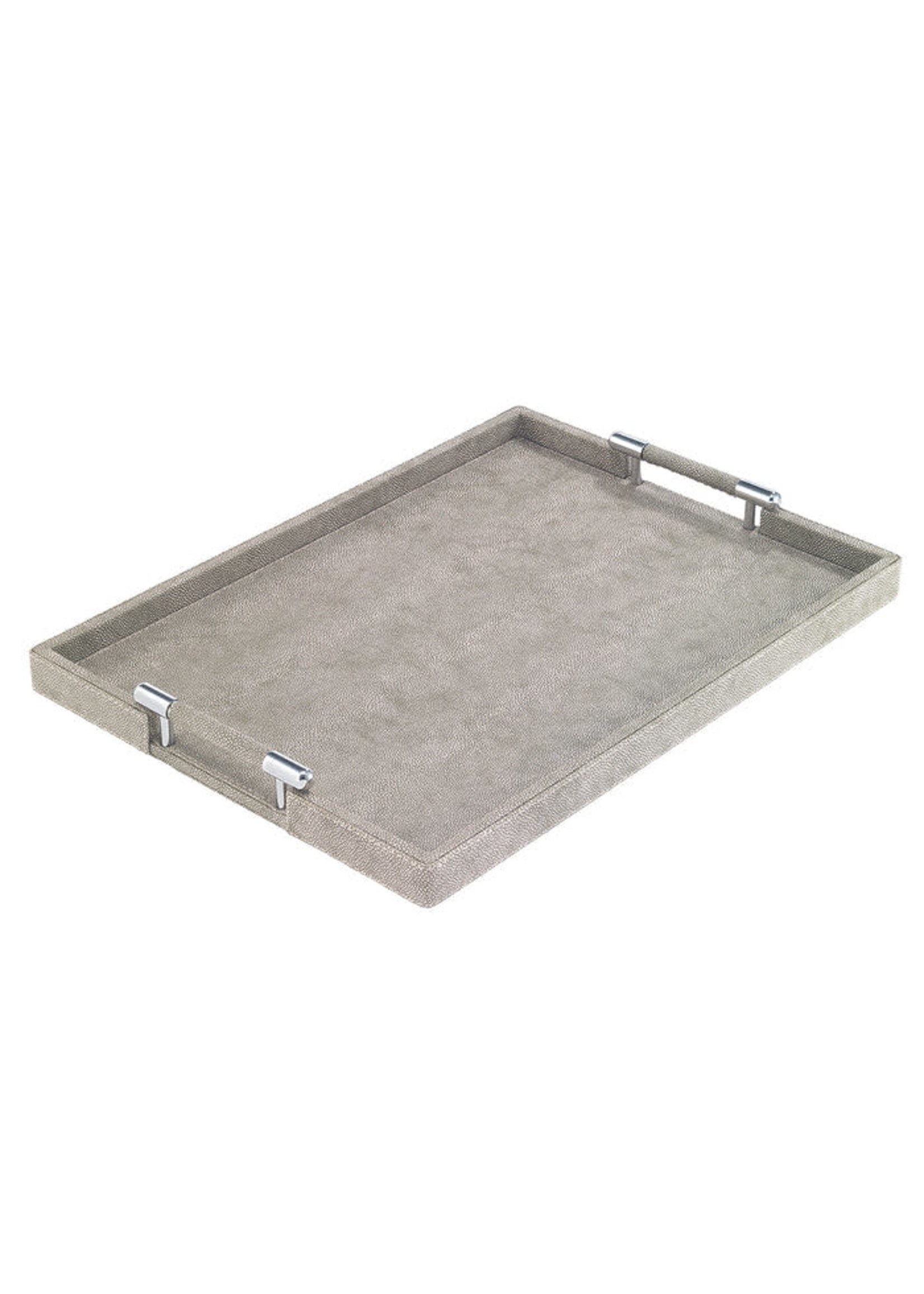 BODRUM Stingray Pearl Rectangular Handle Tray