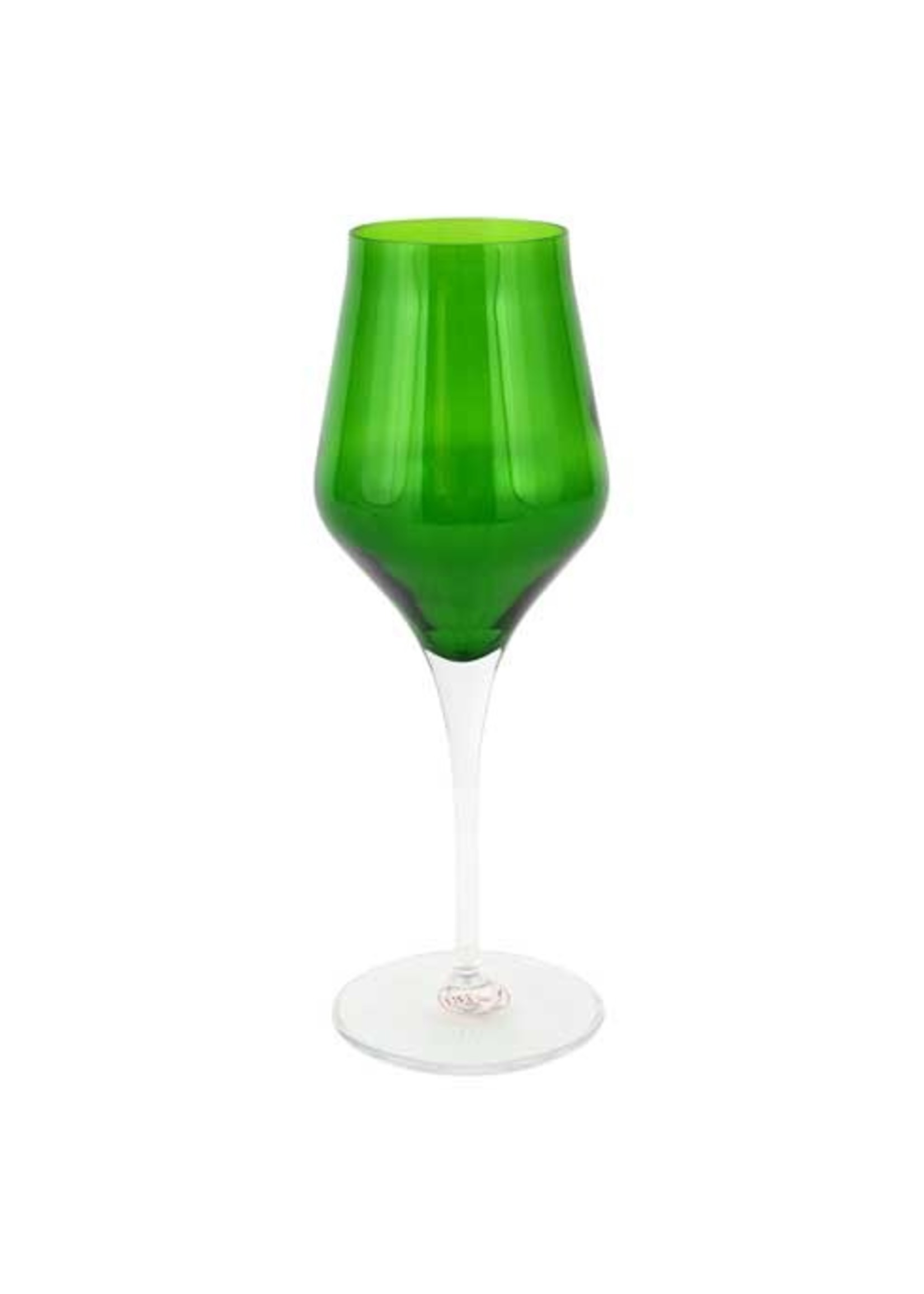 VIETRI Contessa Emerald Wine Glass