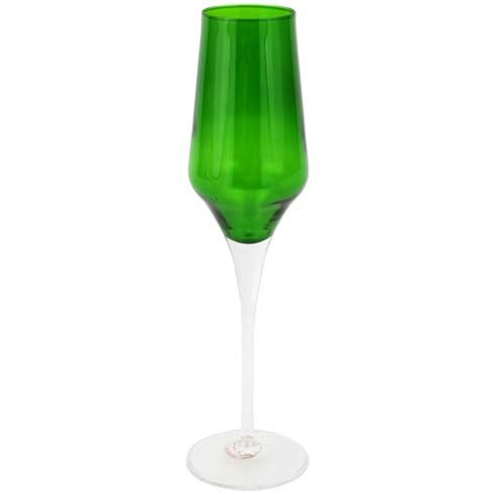 VIETRI Contessa Emerald Champagne Glass