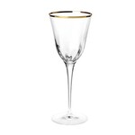 VIETRI Optical Gold Water Glass