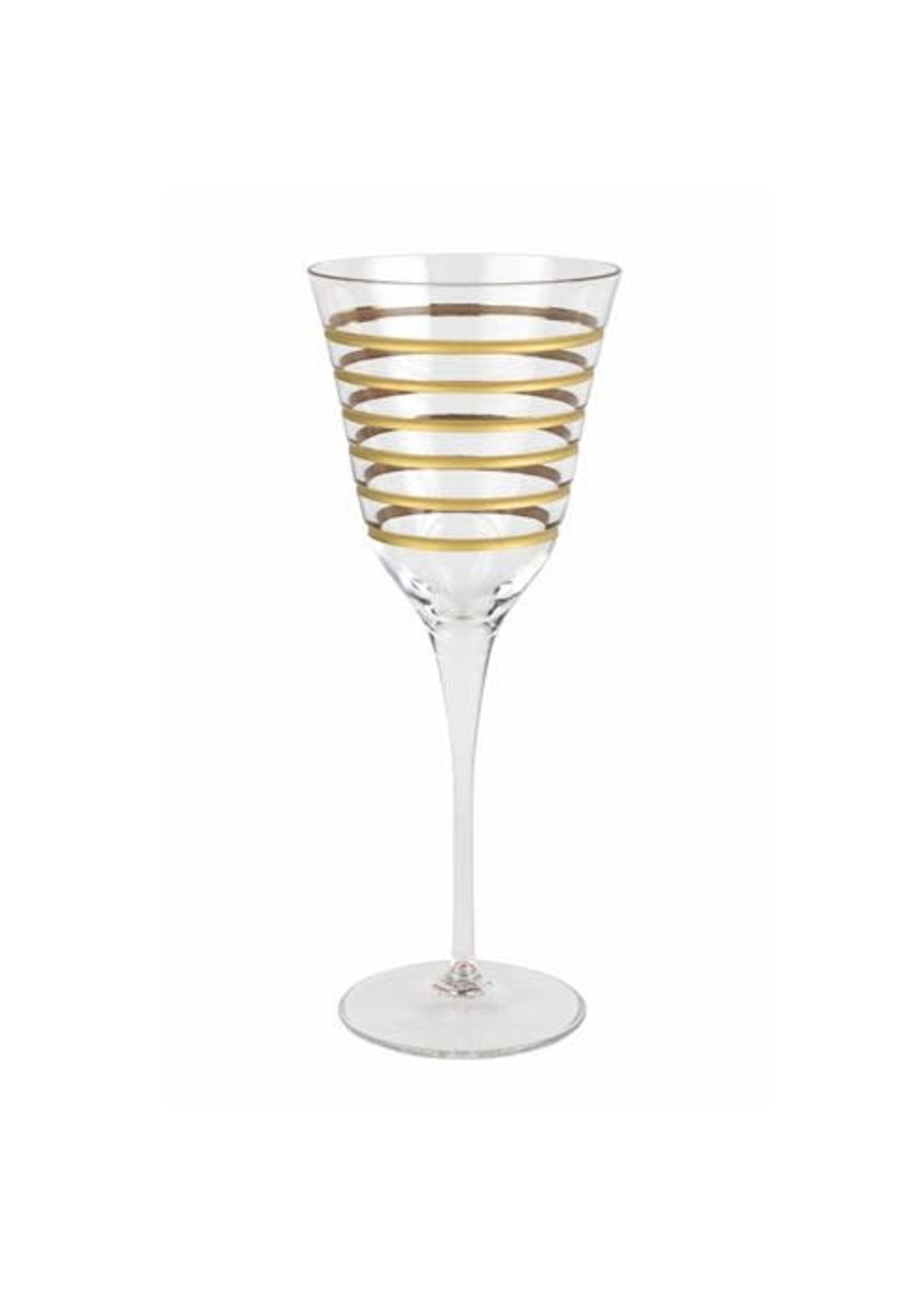 VIETRI Raffaello Swirl Wine Glass
