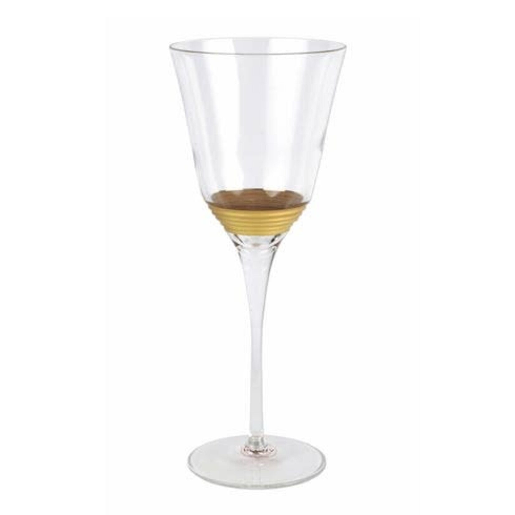 VIETRI Raffaello Striped Wine Glass