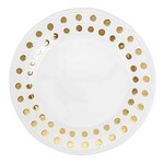 VIETRI Medici Gold Large Round Platter