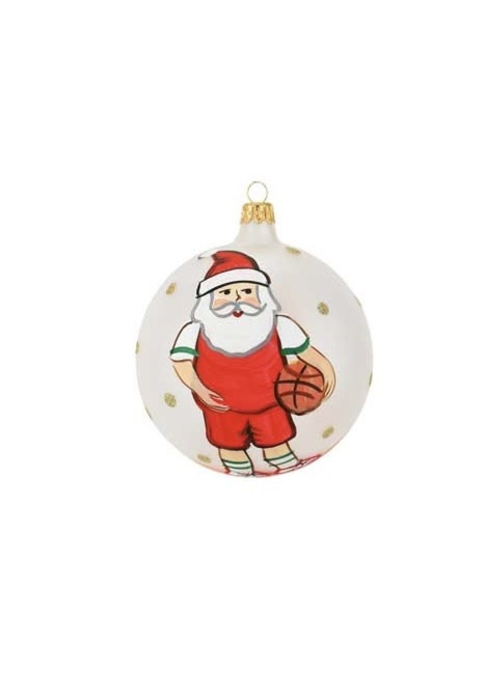 VIETRI Old St. Nick Basketball Ornament