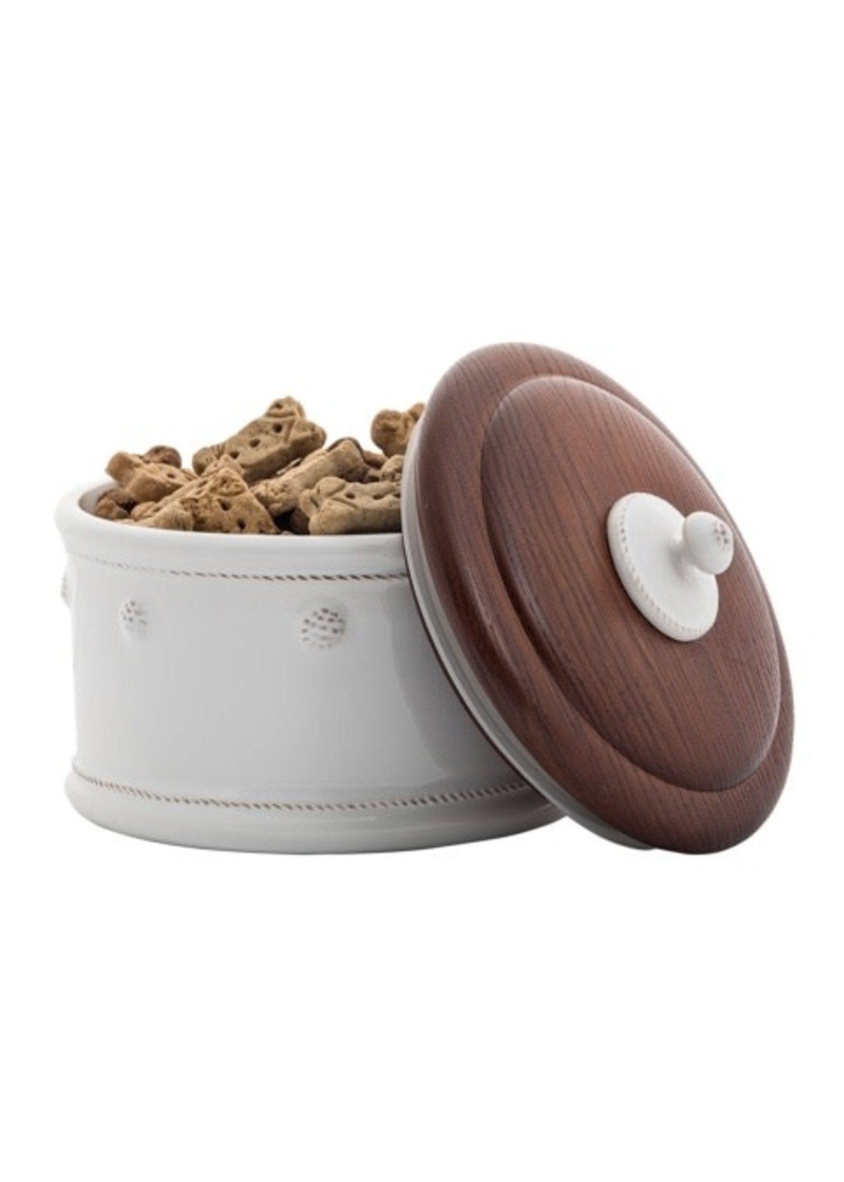 Juliska Berry & Thread Whitewash Dog Treat Canister