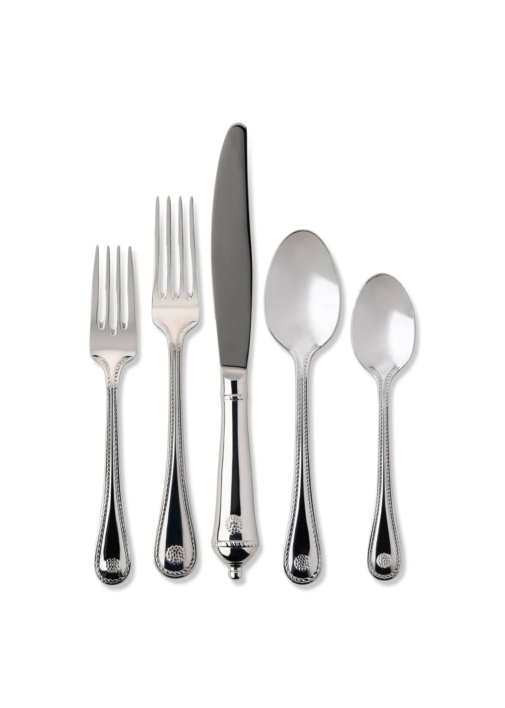 Juliska Berry & Thread Flatware Berry & Thread Polished 5 Piece Place Setting