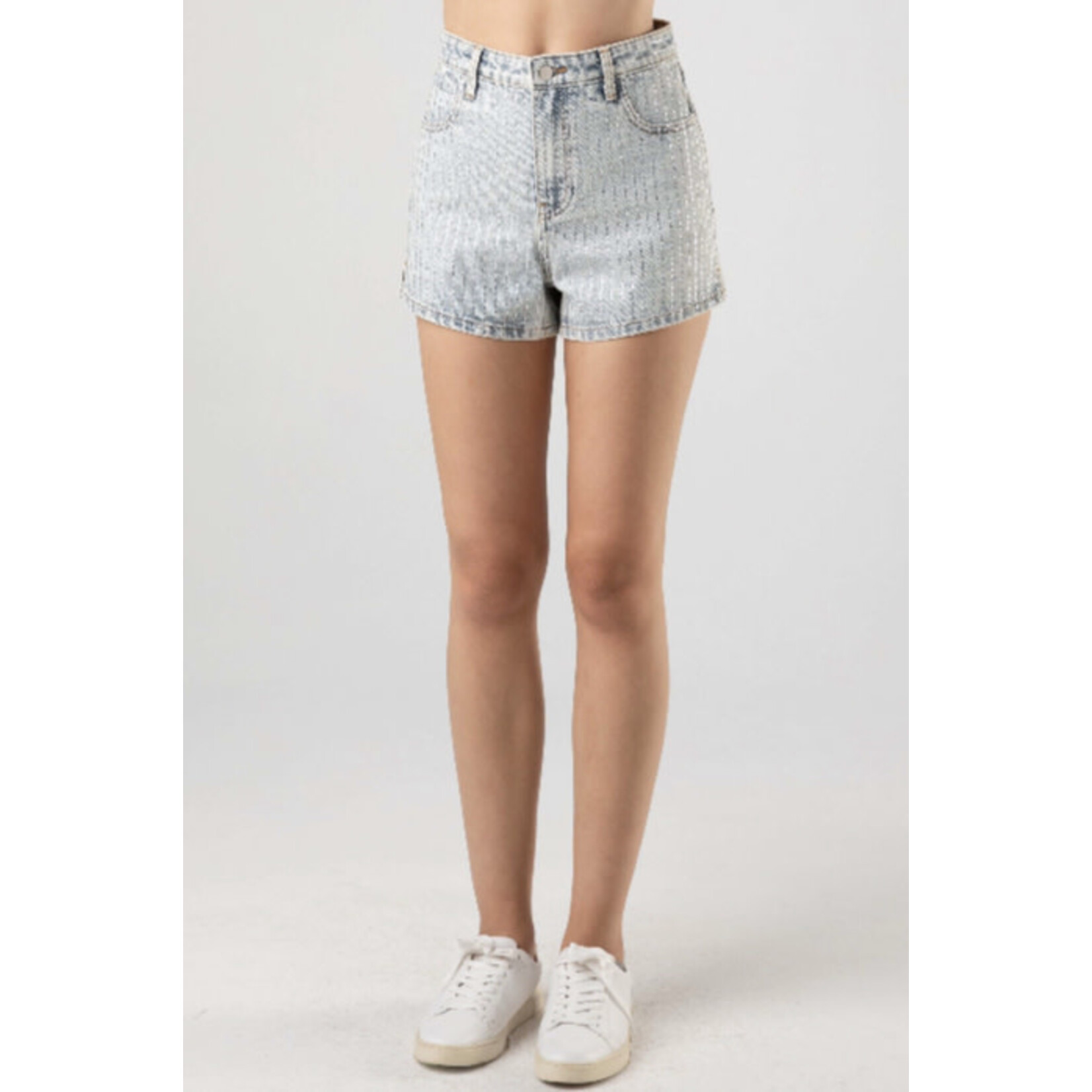 Dance & Marvel LT WASH DENIM SHORTS