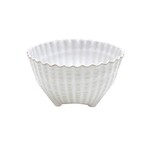 CASAFINA LIVING APARTE SHELL FOOTED BOWL 6"-WHITE