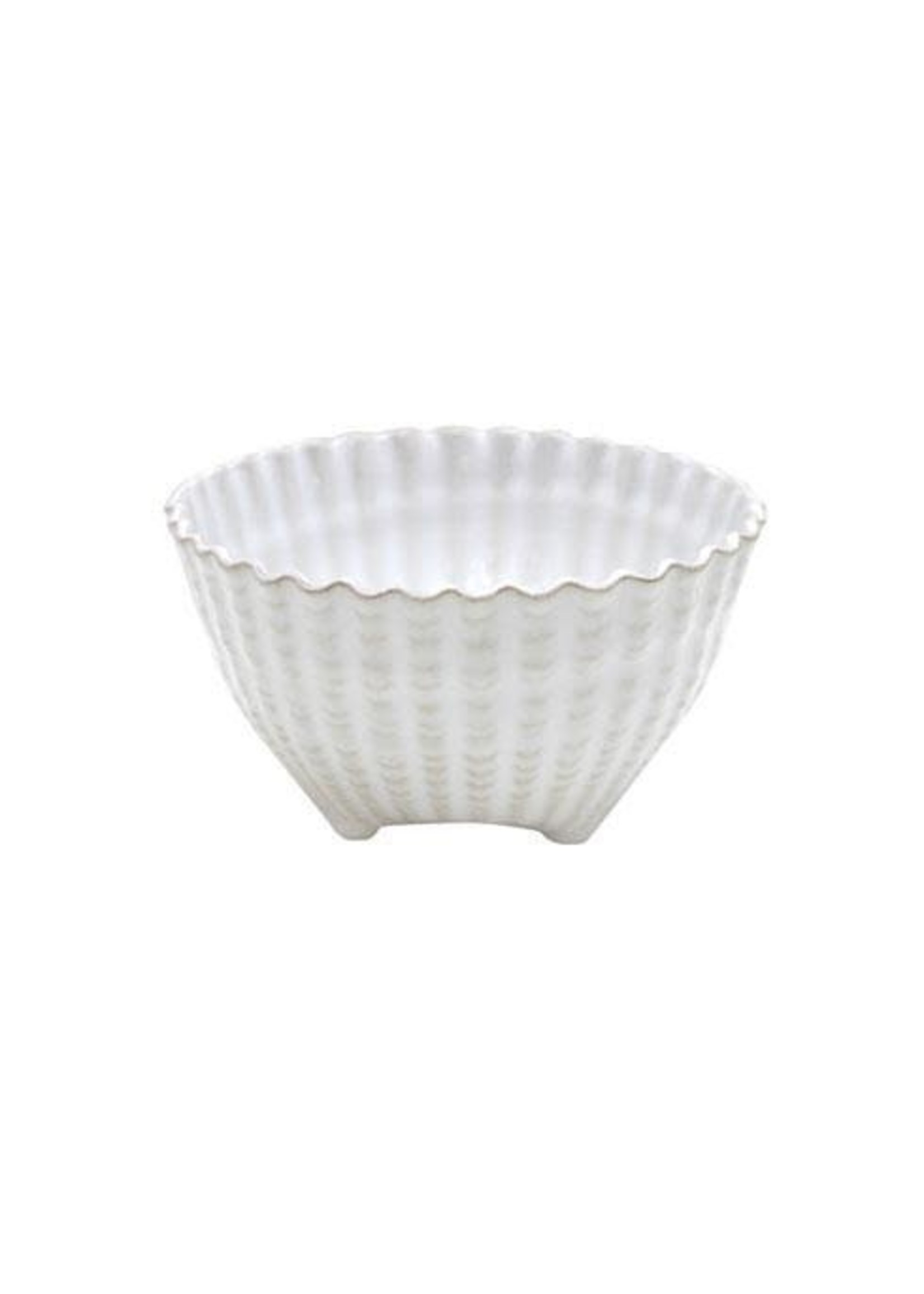 CASAFINA LIVING APARTE SHELL FOOTED BOWL 6"-WHITE