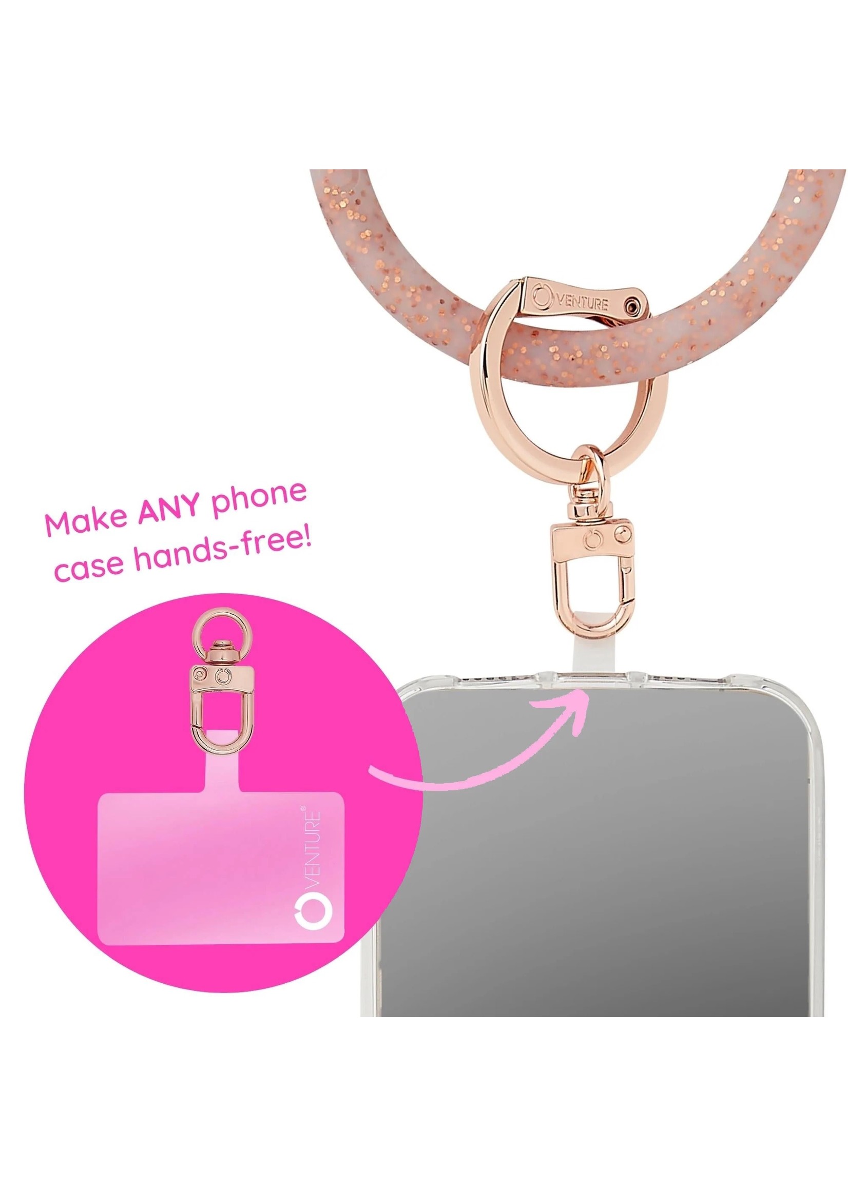 Oventure Rose Gold - The Hook Me Up™ Universal Phone Connector