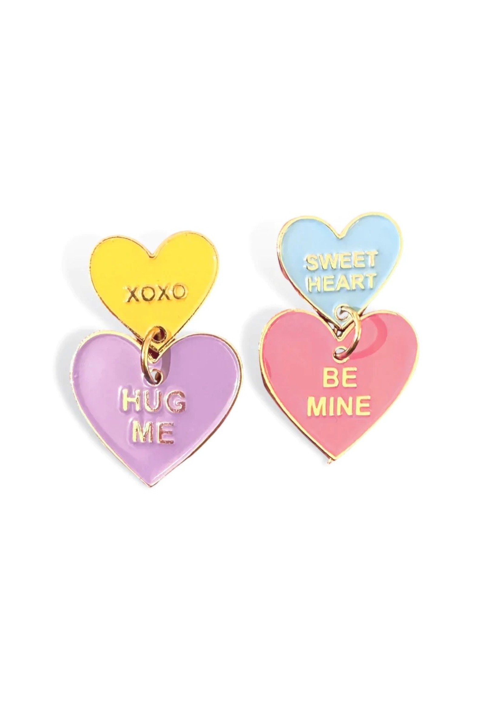 Brianna Cannon Valentine's 2023 - Conversation Hearts Drop Earrings