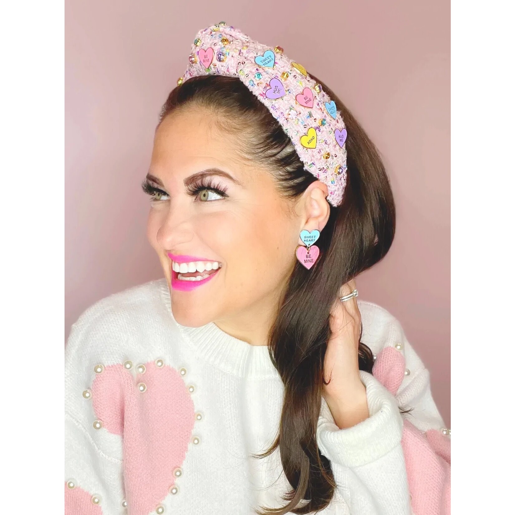 Brianna Cannon Valentine's 2023 - Conversation Hearts Drop Earrings