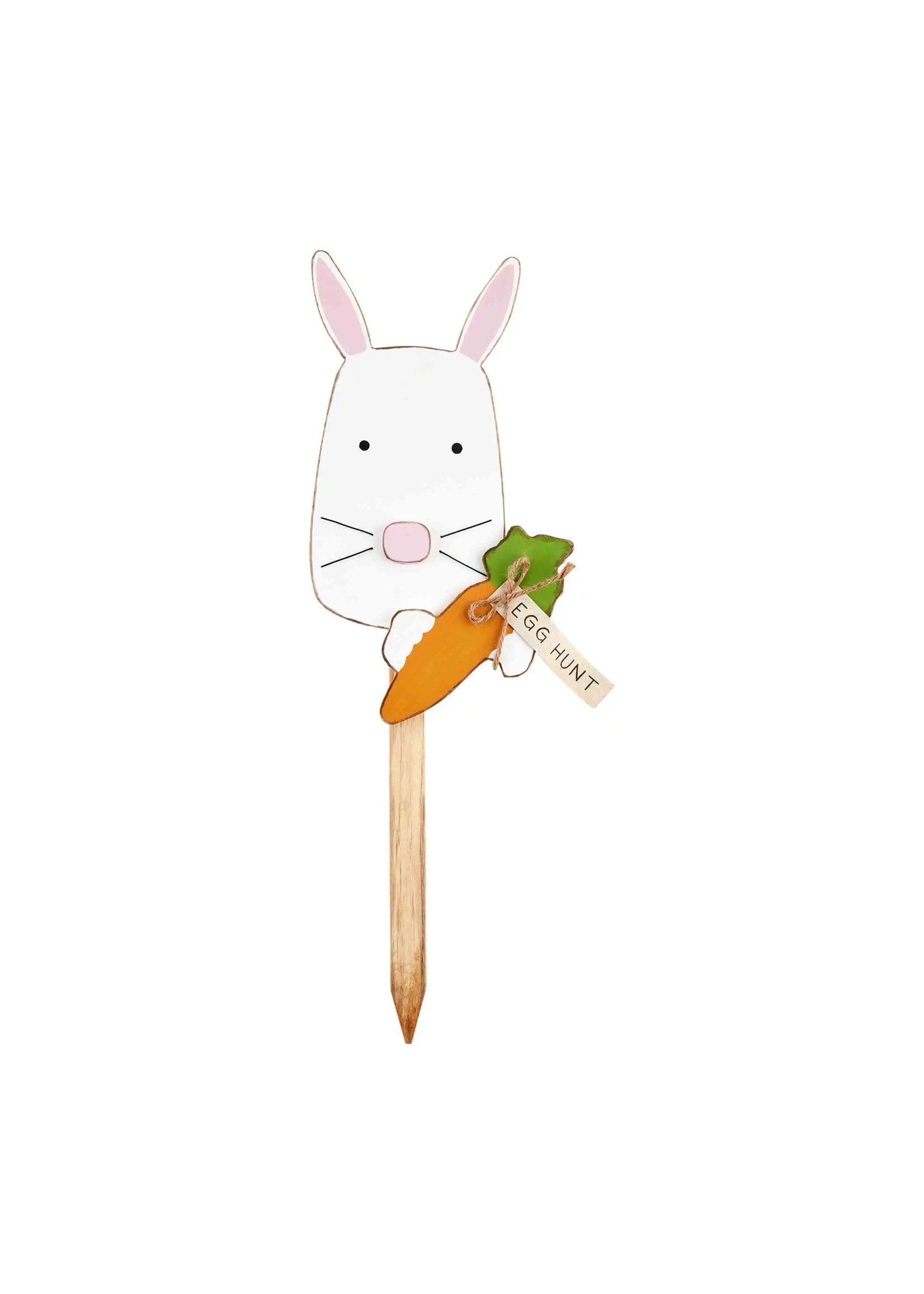 Mud Pie BUNNY SPRING YARD STAKE