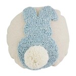 Mud Pie BLUE BUNNY MINI HOOK PILLOW