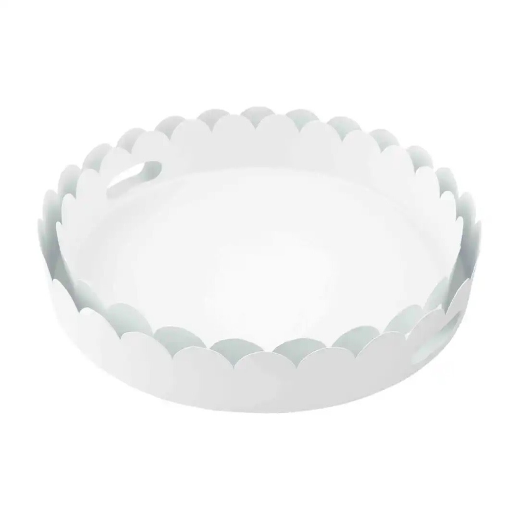 Mud Pie LARGE NESTED SCALLOP METAL TRAY