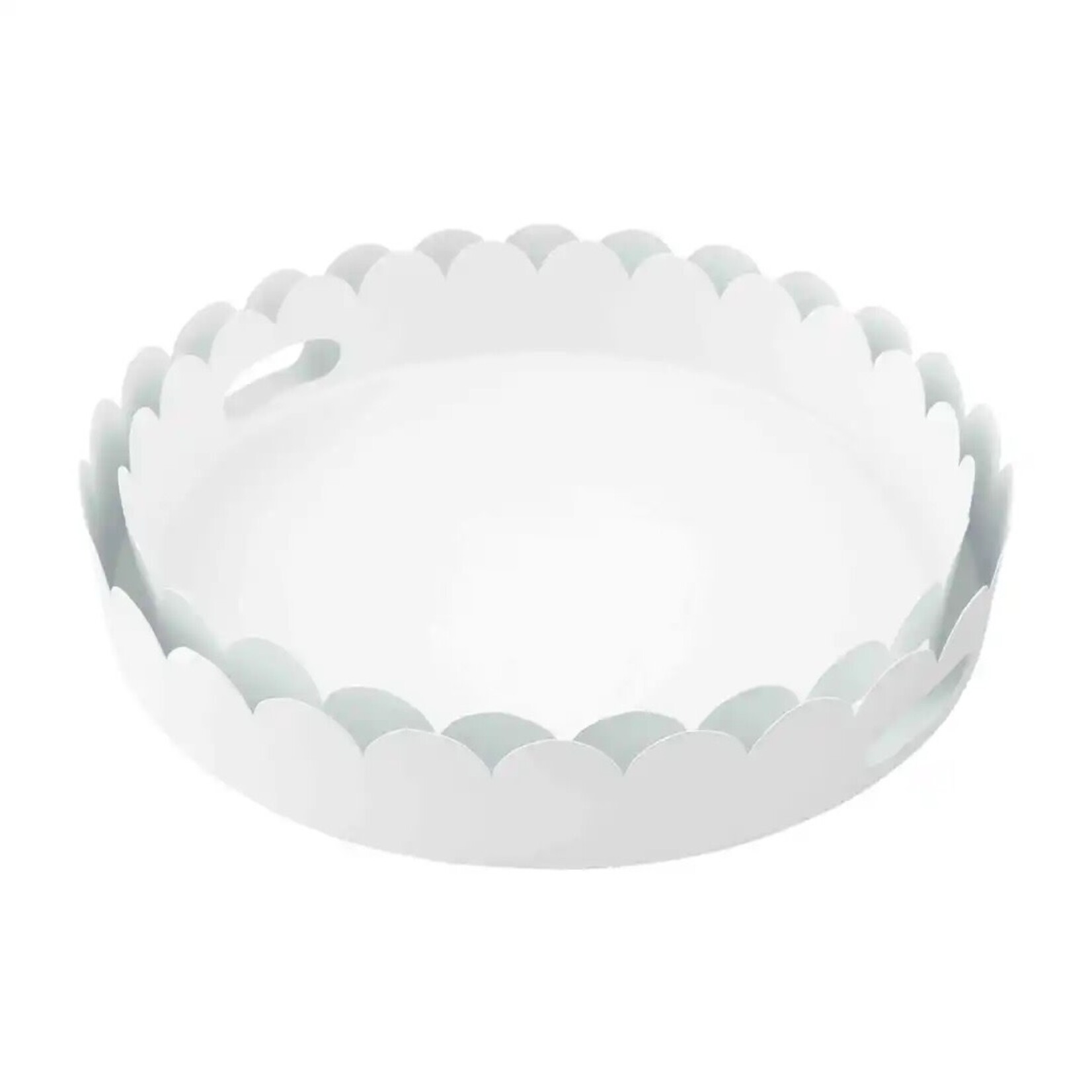Mud Pie SMALL NESTED SCALLOP METAL TRAY