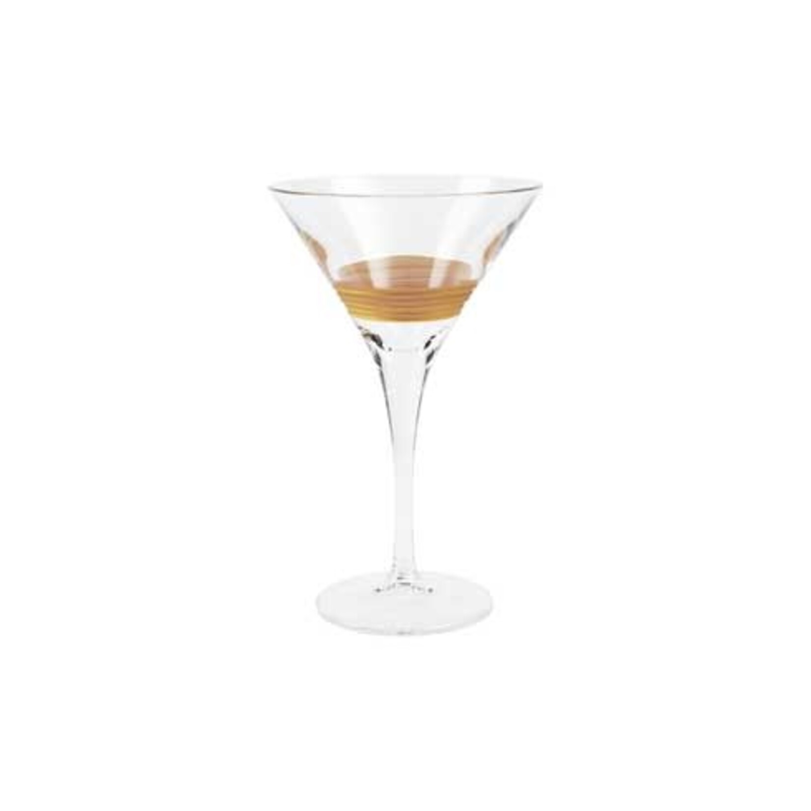 VIETRI Raffaello Striped Martini Glass