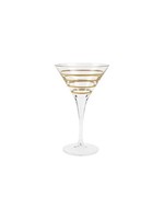 VIETRI Raffaello Swirl Martini Glass