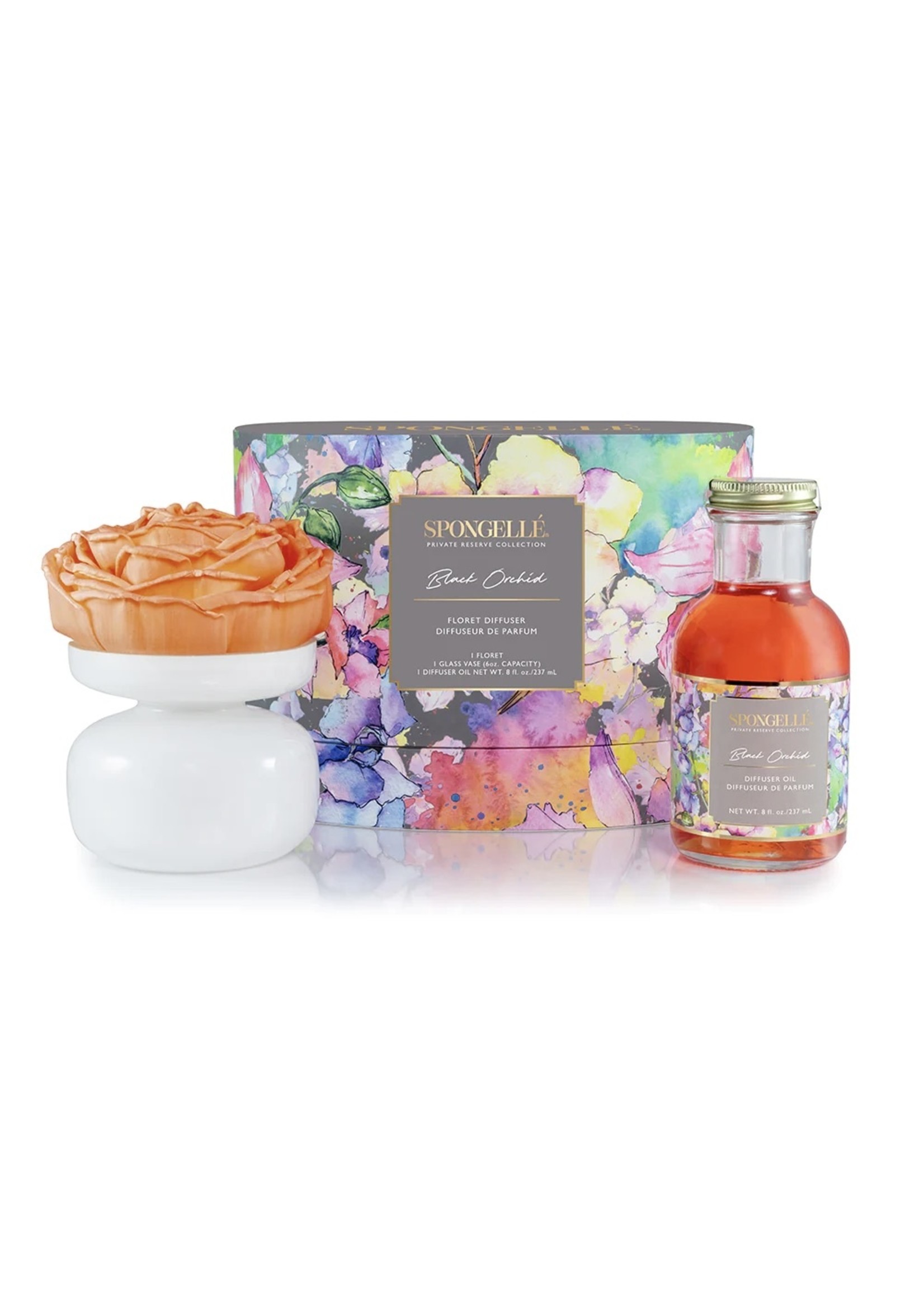 Spongelle PRIVATE RESERVE FLORET DIFFUSER GIFT SET BLACK ORCHID