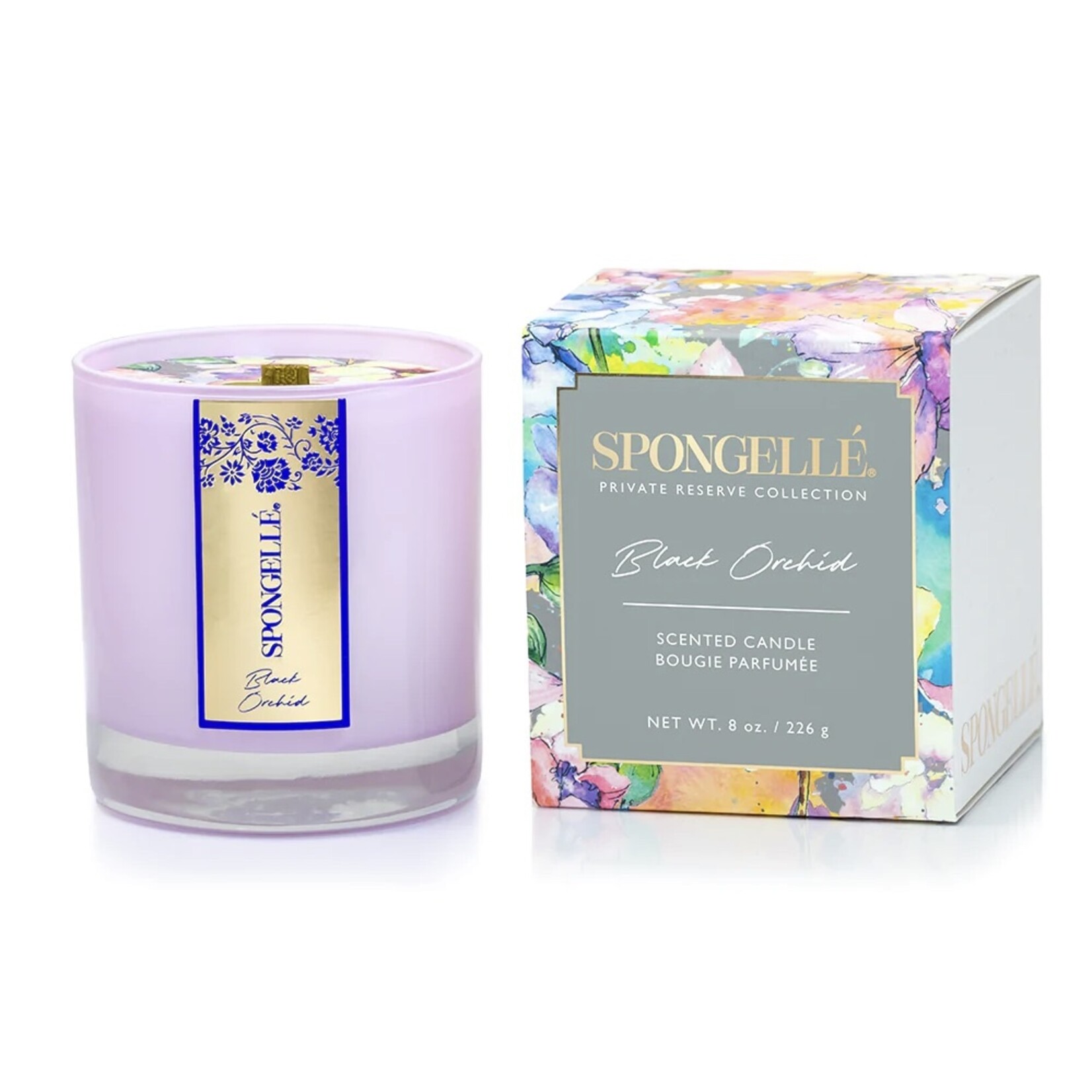 Spongelle PRIVATE RESERVE HAND POURED CANDLE BLACK ORCHID 8oz