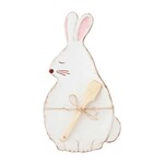 Mud Pie BUNNY SHAPED COOKIE PLATE SET