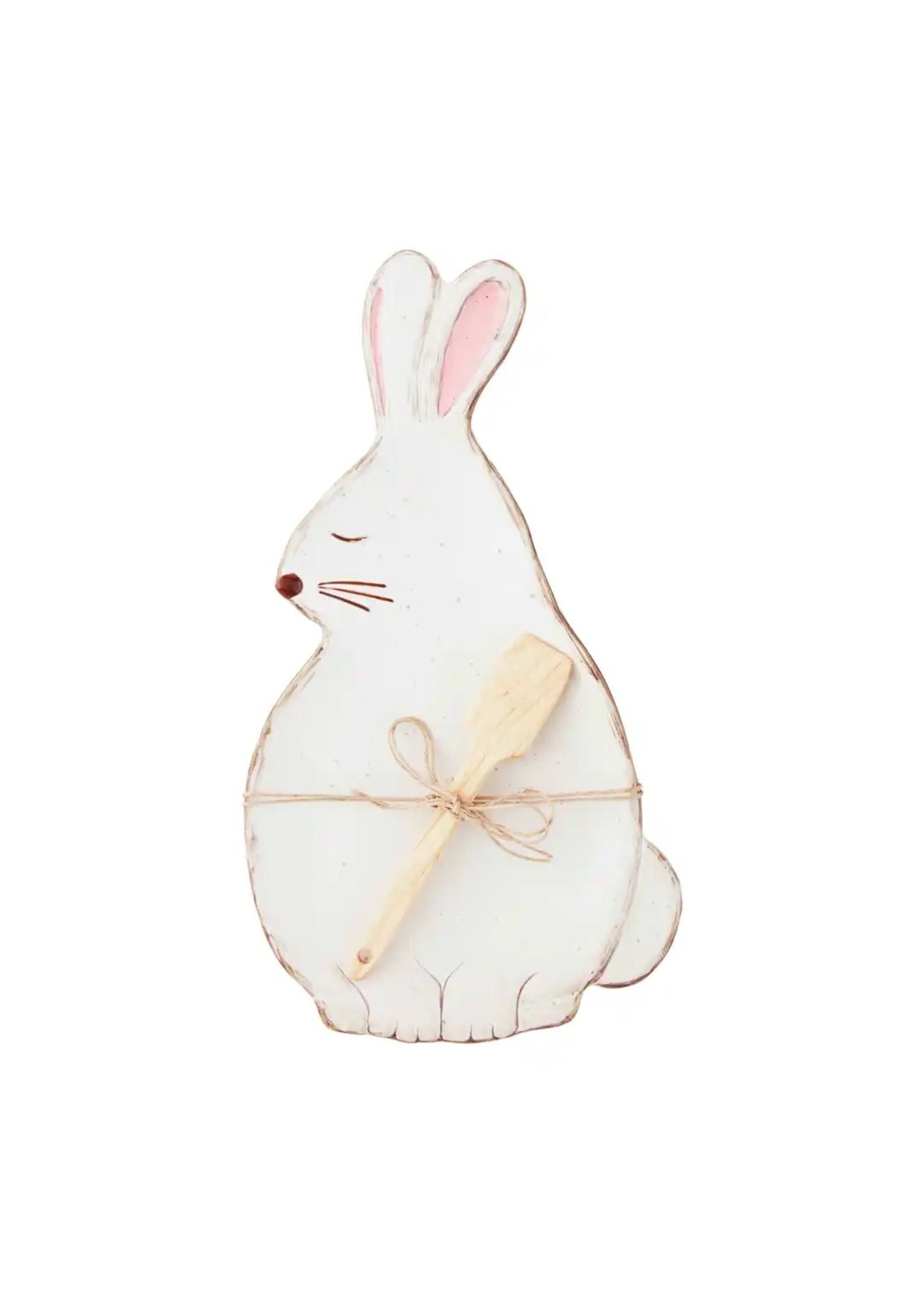 Mud Pie BUNNY SHAPED COOKIE PLATE SET