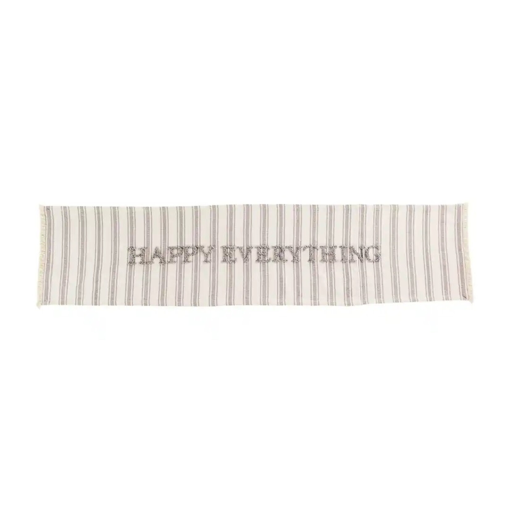 Mud Pie HAPPY EVERYTHING TABLE RUNNER