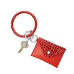 Oventure Cherry On Top Croc-Embossed - Mini Envelope Wallet