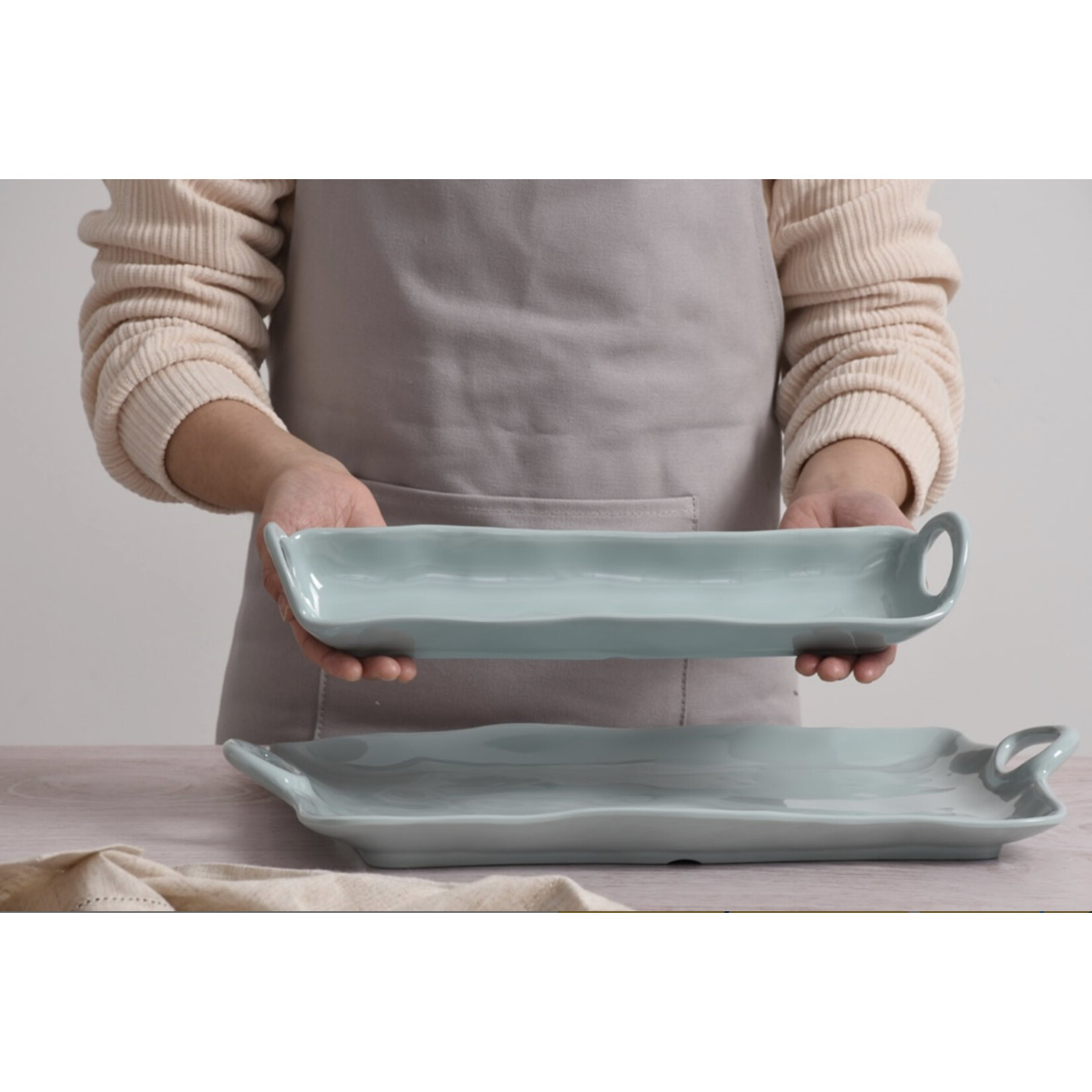 Pampa Bay Cracker Tray - Aqua