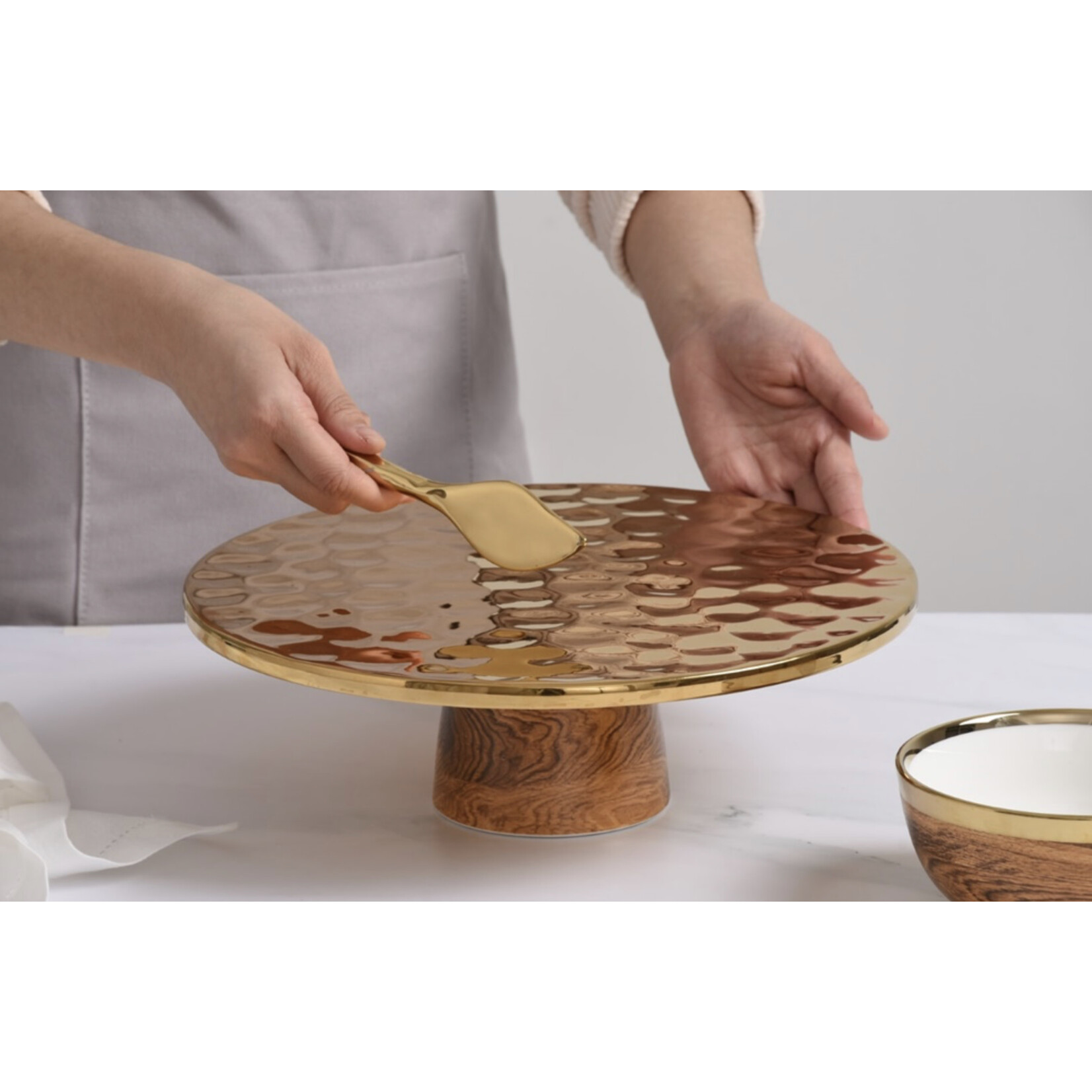 Pampa Bay Cake Stand - Madera