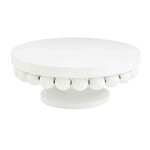 Mud Pie SMALL WHITE BEAD PEDESTAL