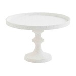 Mud Pie TALL WHITE PEDESTAL SERVER