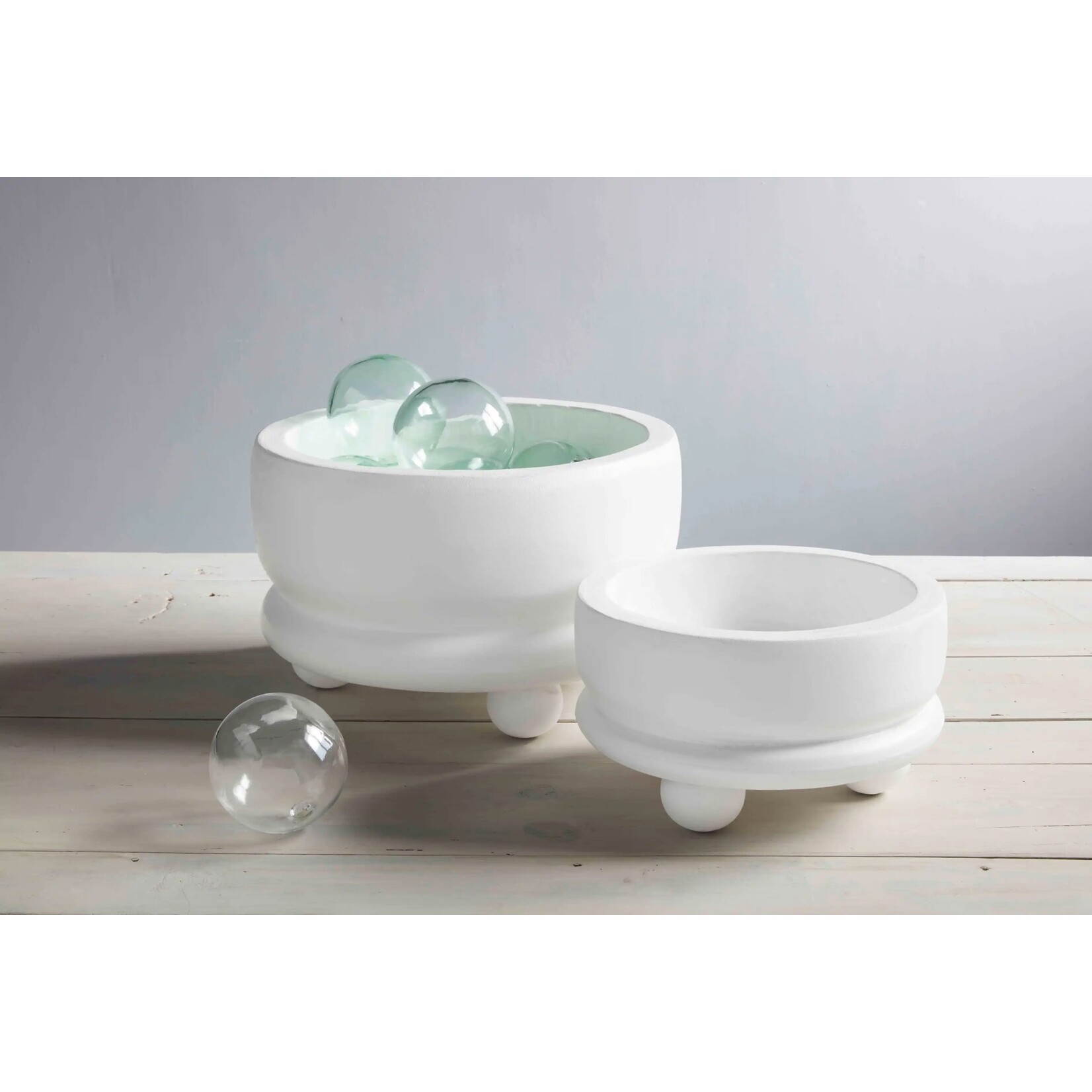Mud Pie CLEAR GLASS DECOR BALL