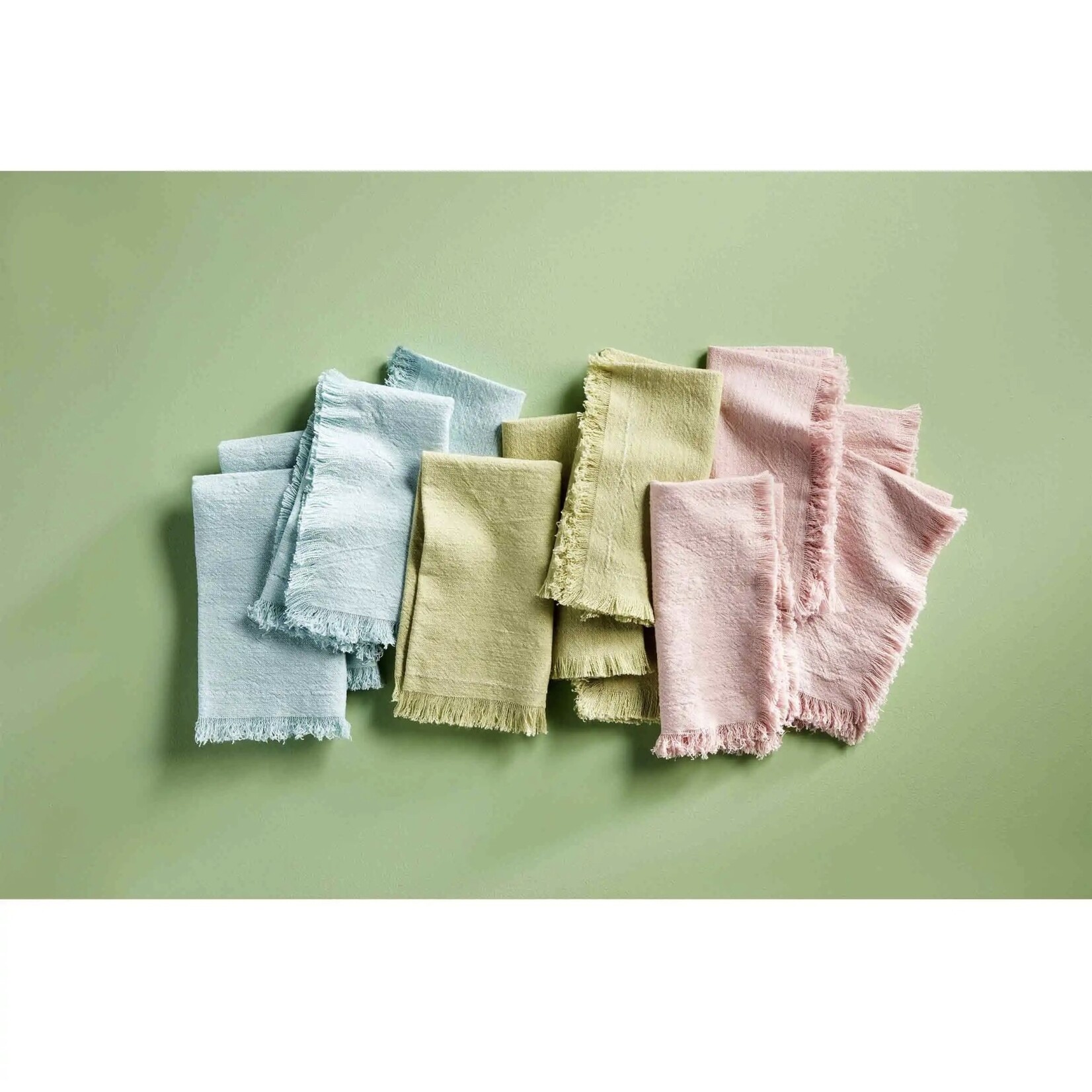 Mud Pie PINK DINNER NAPKIN SET