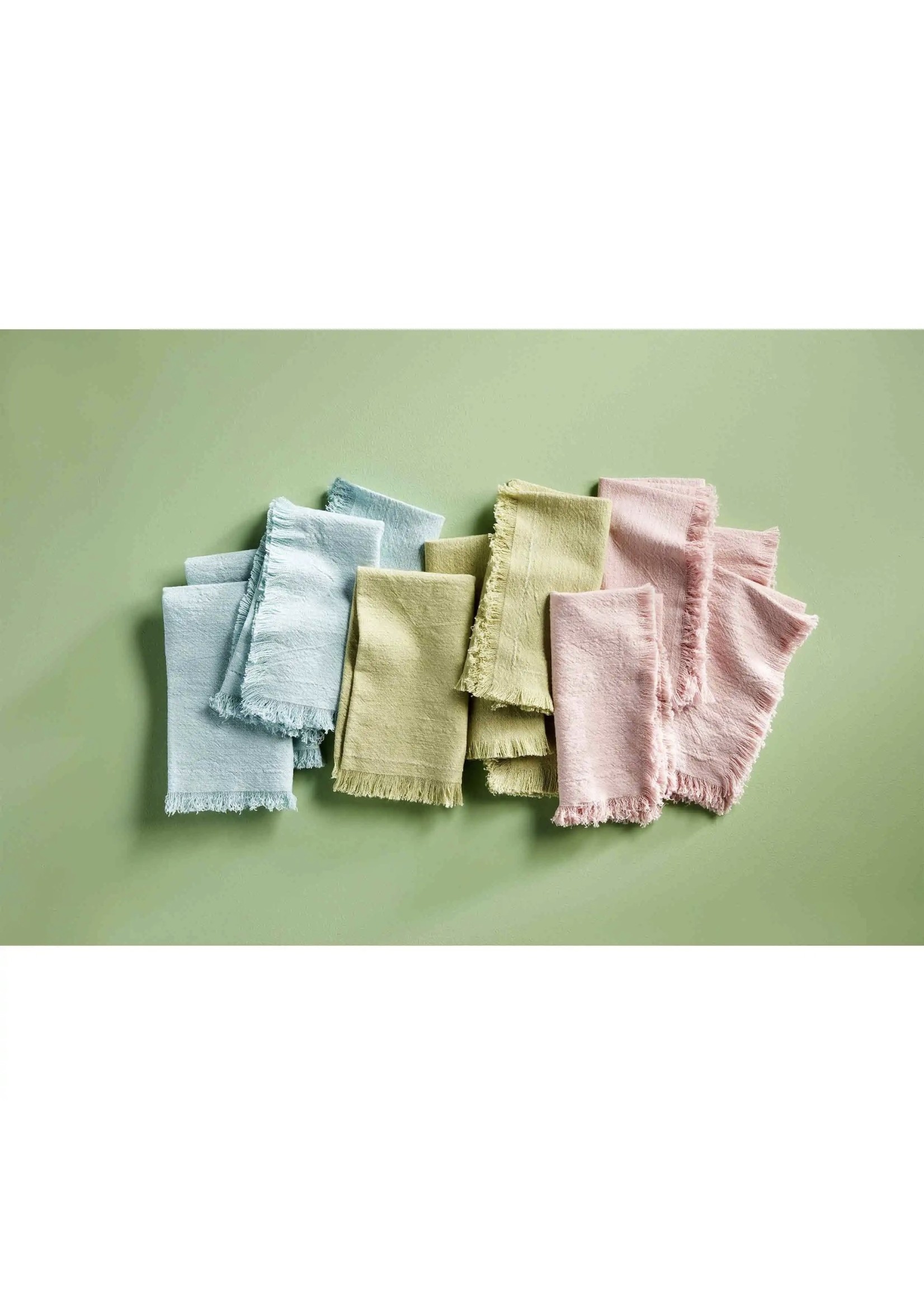 Mud Pie PINK DINNER NAPKIN SET