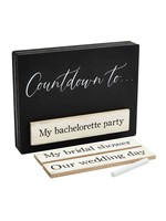 Mud Pie WEDDING COUNTDOWN BLOCK SET