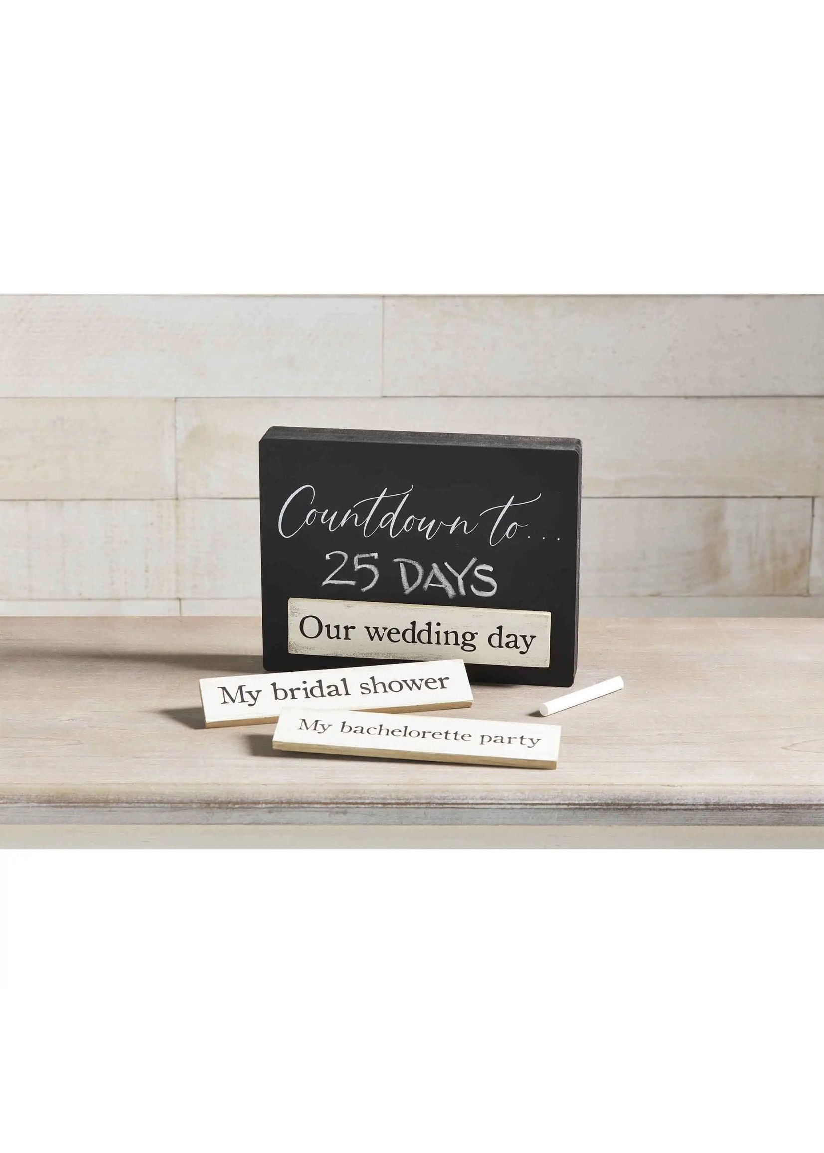 Mud Pie WEDDING COUNTDOWN BLOCK SET