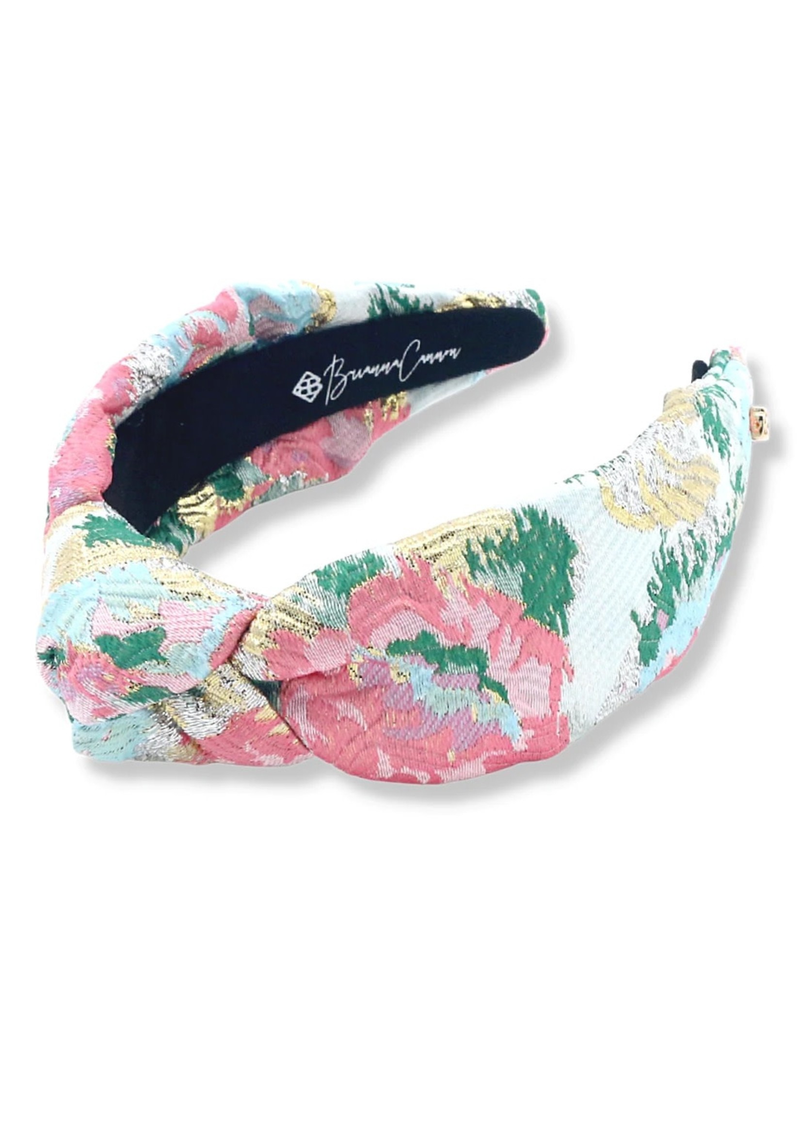 Brianna Cannon ADULT SIZE SPRING FLORAL BROCADE HEADBAND