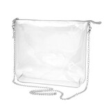 Simple Tote - Clear PVC with Silver Hardware