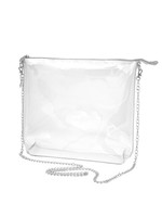 Simple Tote - Clear PVC with Silver Hardware