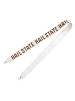 Collegiate Beaded Strap - Mississippi State University (Cream/Maroon)