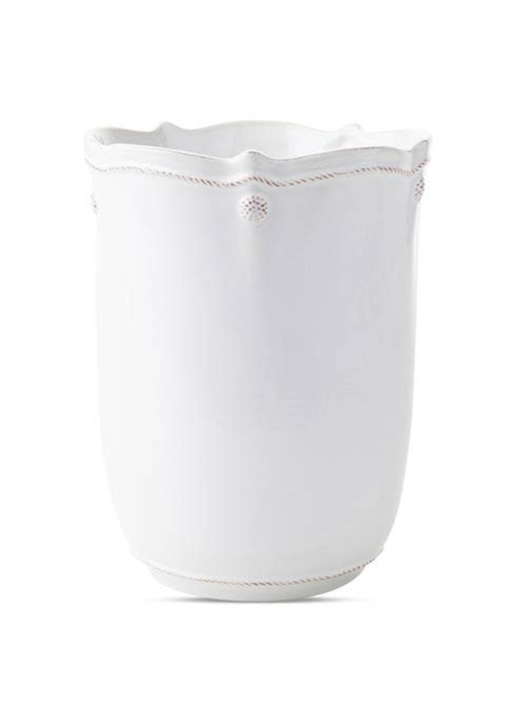 Juliska Office & Bath Berry & Thread Whitewash Wastebasket