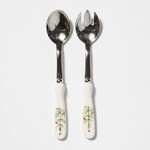 VIETRI Lastra Holiday Salad Server Set