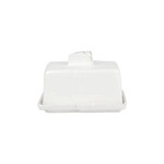 VIETRI Lastra White Butter Dish