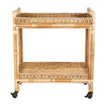 Juliska Provence Rattan Bar Cart