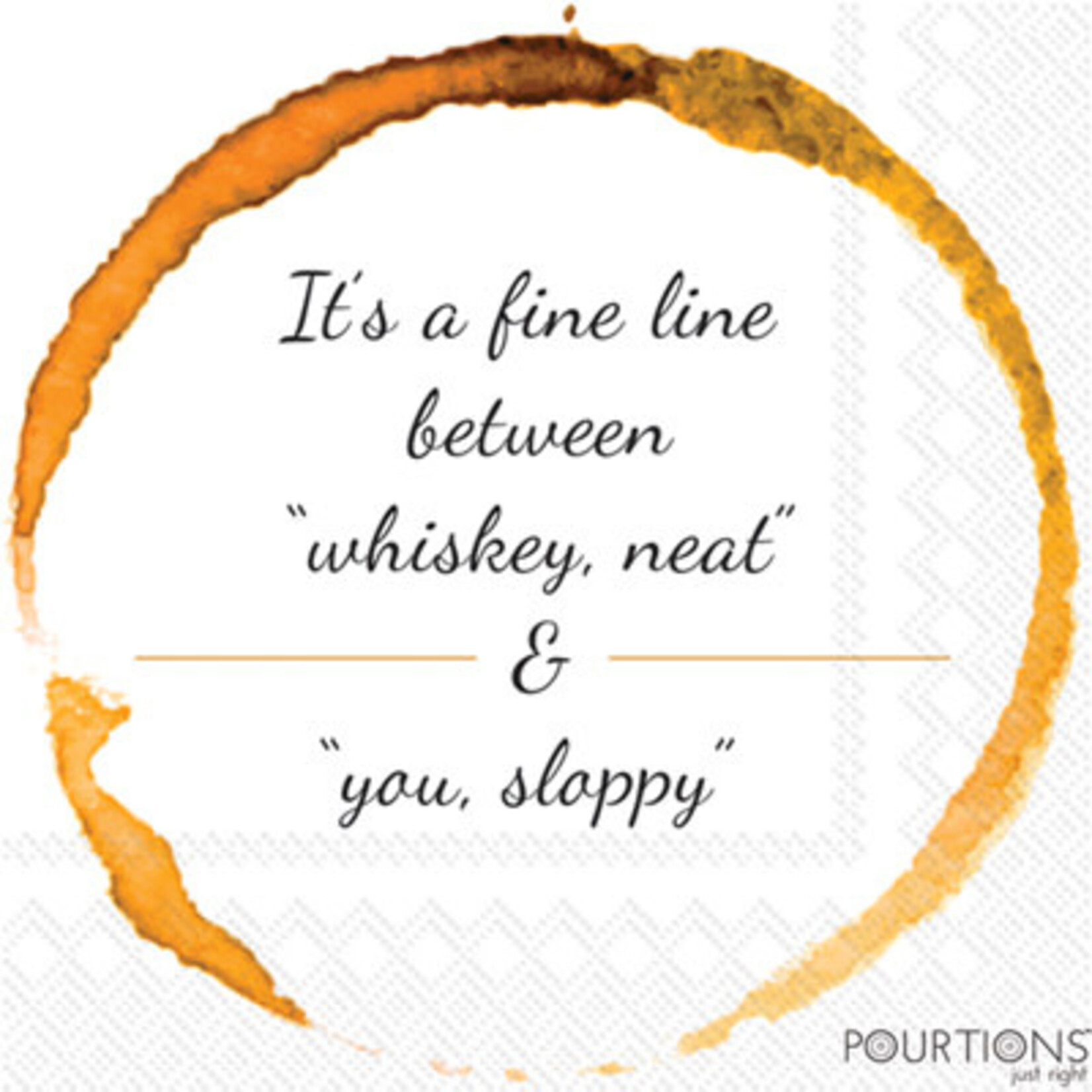 BOSTON INTERNATIONAL POURTIONS SLOPPY COCKTAIL NAPKIN