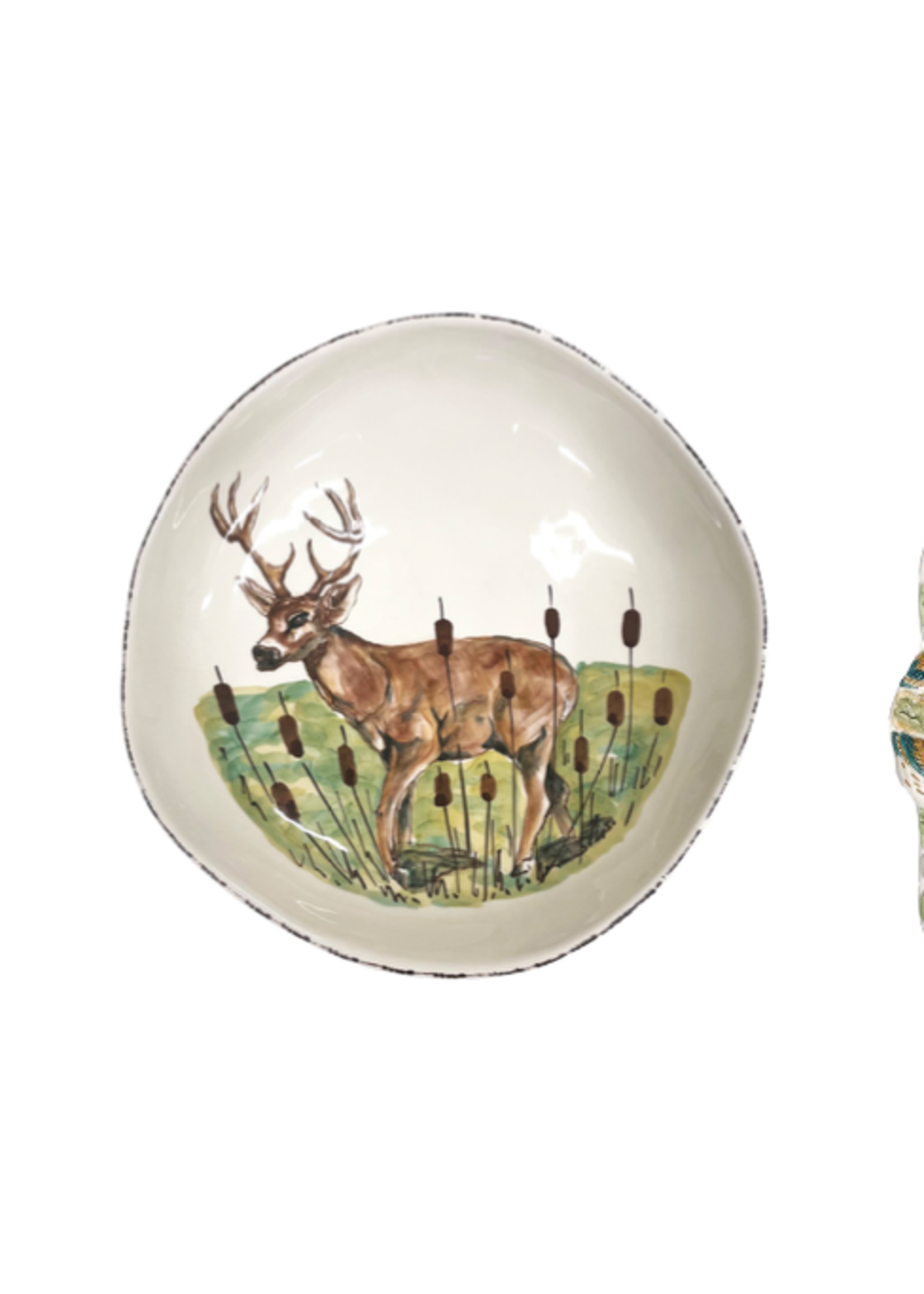 VIETRI Wildlife Deer Large Bowl