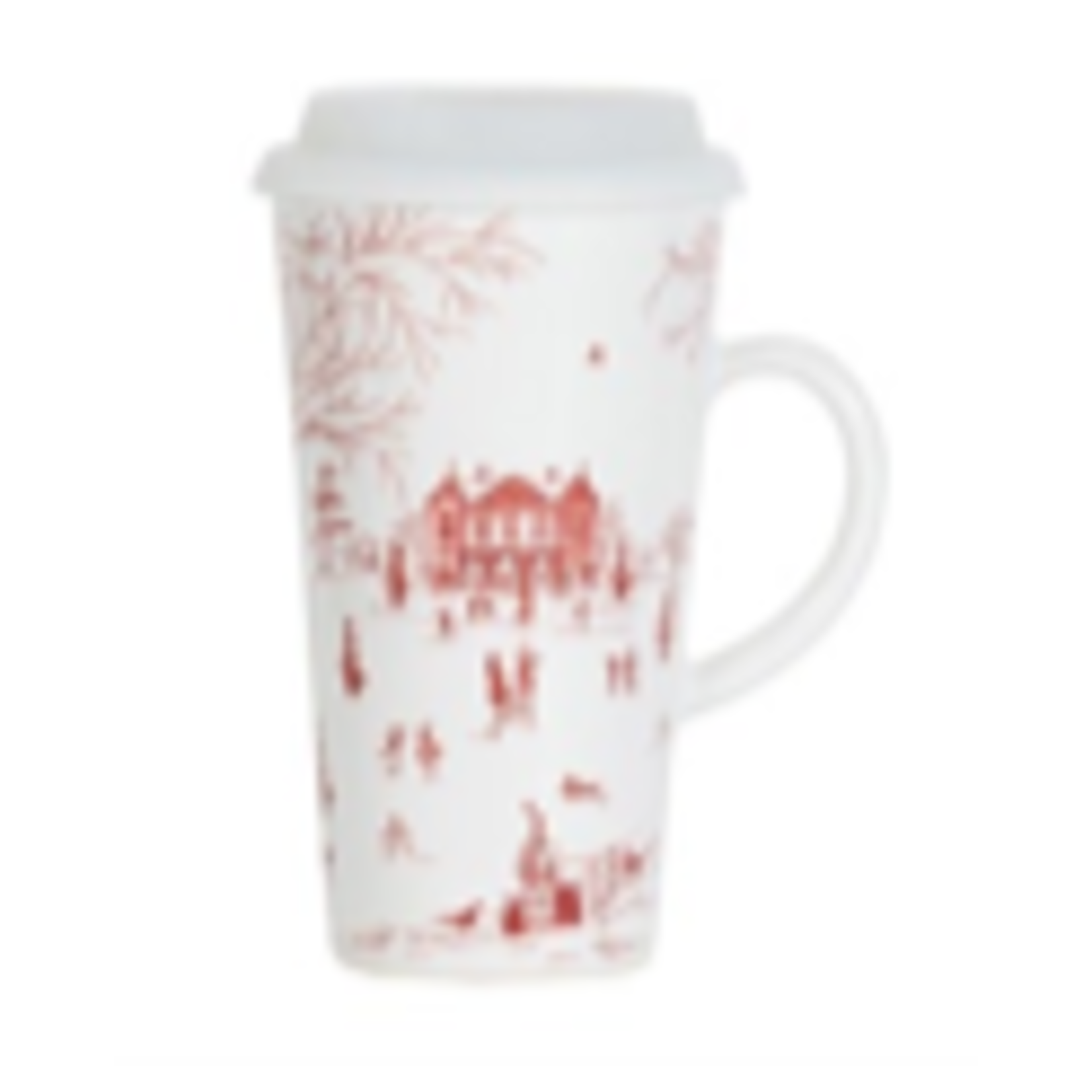 Juliska Country Estate Winter Frolic Ruby Travel Mug